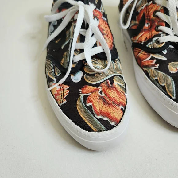 Converse Zakim Ox tropical print low top sneakers Hawaii flower hibiscus 9 - Picture 2 of 11
